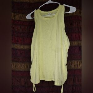 All in motion Yellow tank with drawstrings